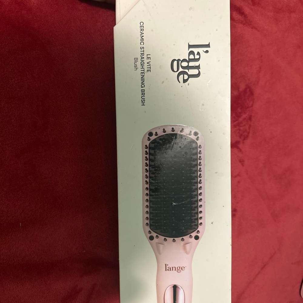 LÁNGE Le Vite Ceramic Straightening Brush- Blush